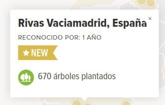 Rivas Vaciamadrid galardonada por la FAO y la Fundac ión Arbor Day por su compromiso con las zonas verdes urbanas