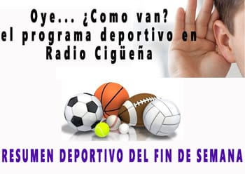 RESUMEN DEPORTIVO DEL FIN DE SEMANA (21 y 22 de febrero 2026)