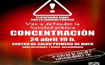 Movilización por el Cuarto Centro de Salud en Rivas Vaciamadrid