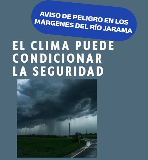 EL AYUNTAMIENTO DE RIVAS RECOMIENDA EVITAR EL TRÁNSITO POR LOS MÁRGENES DEL JARAMA